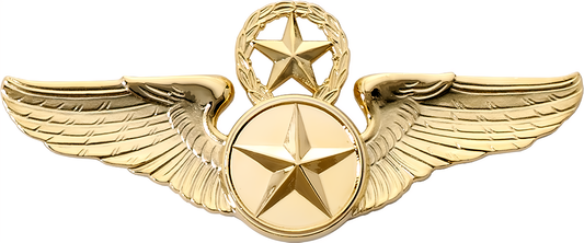 8890SW Star & Wreath Wing with Generic Emblem