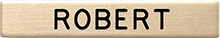 Lightweight Brass Name Badge