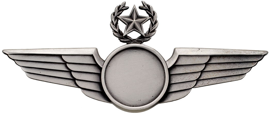 7781SW Star & Wreath Wing with Generic Emblem