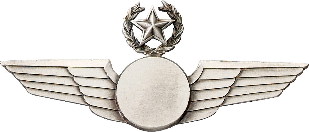 7860SW Star & Wreath Wing with Generic Emblem