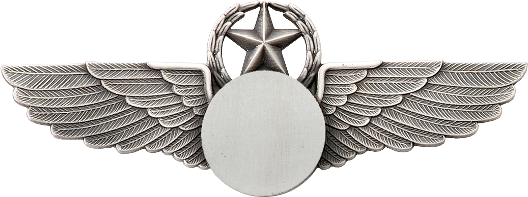 9640SW Star & Wreath Wing with Generic Emblem